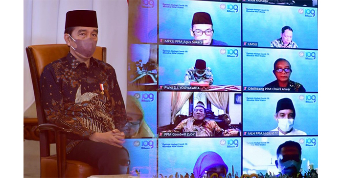 Presiden Jokowi saat Milad Muhammadiyah