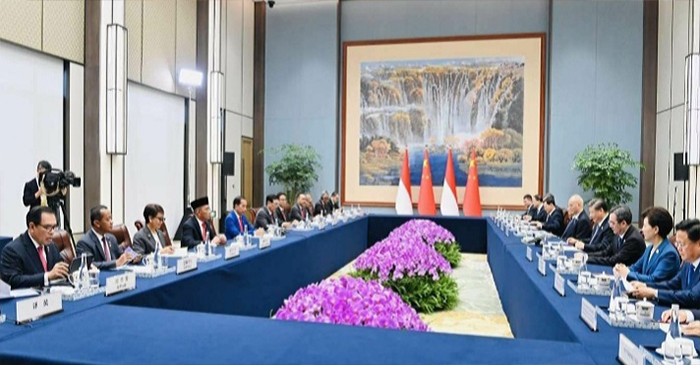 Pertemuan Presiden Jokowi dengan Presiden China